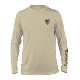 Battlegroup Bass Long Sleeve UV Shirt, Tan | Live to Fish